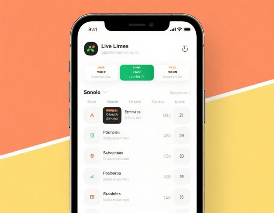 移动端比分追踪示意图